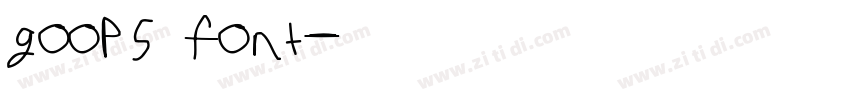 goops font字体转换